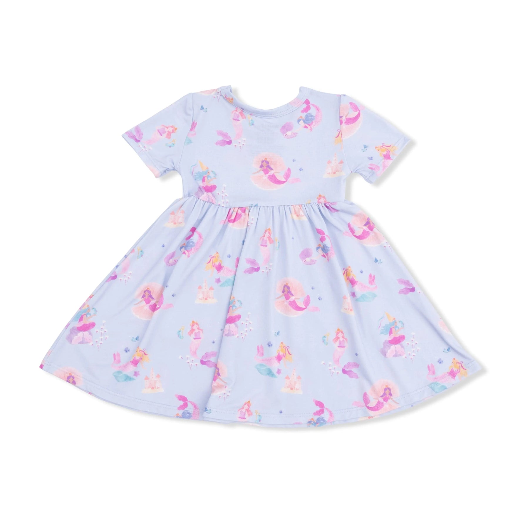 Angel Dear Mermaid Princesses - Twirly Short Sleeve Dress - 