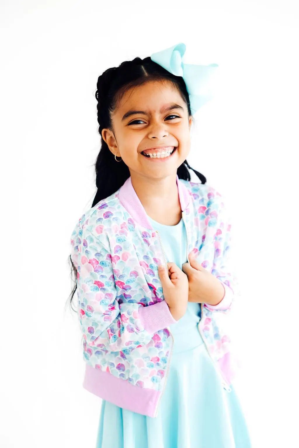 Mila & Rose ® Mermaid Scales Satin Jacket - 