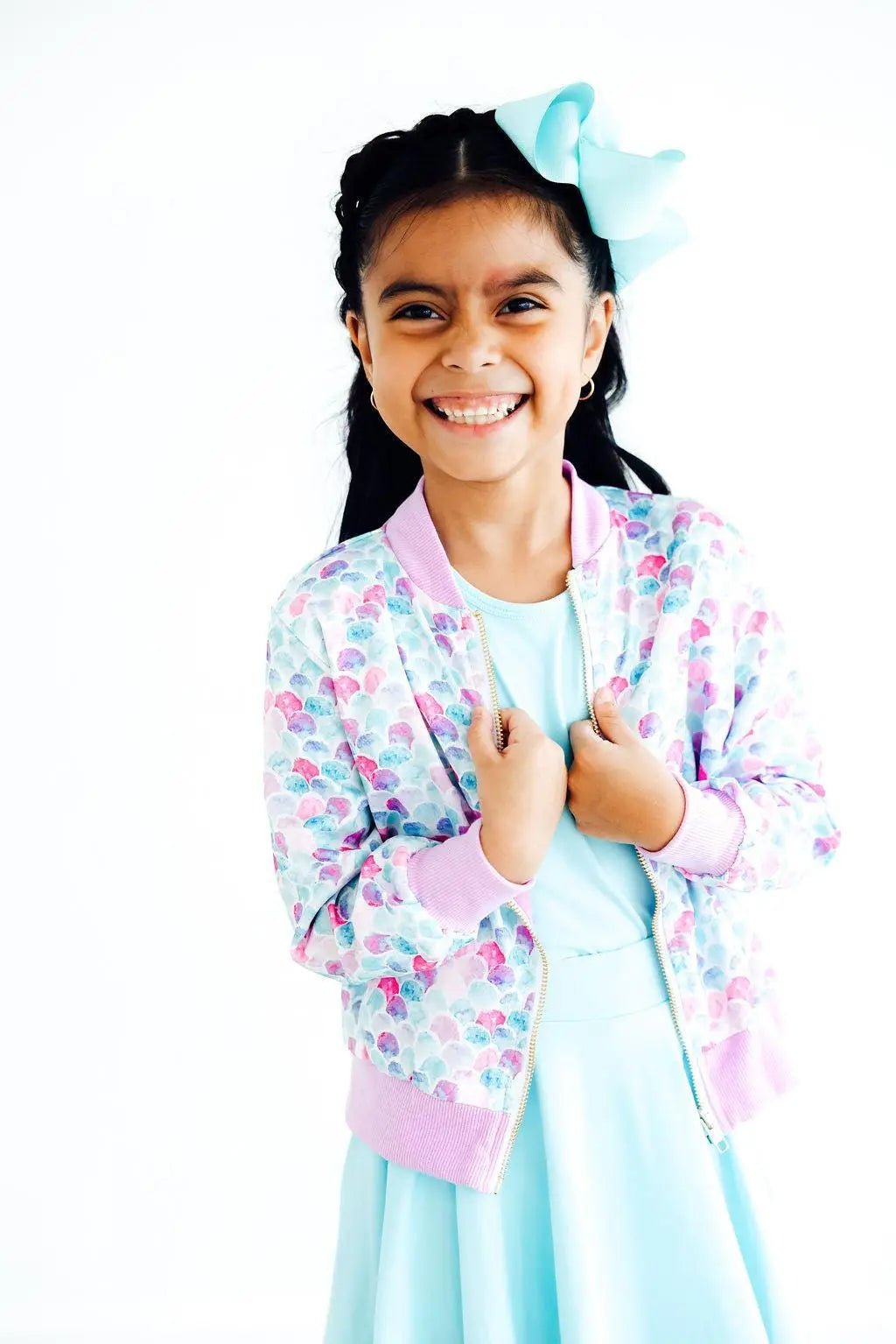 Mila & Rose ® Mermaid Scales Satin Jacket - 