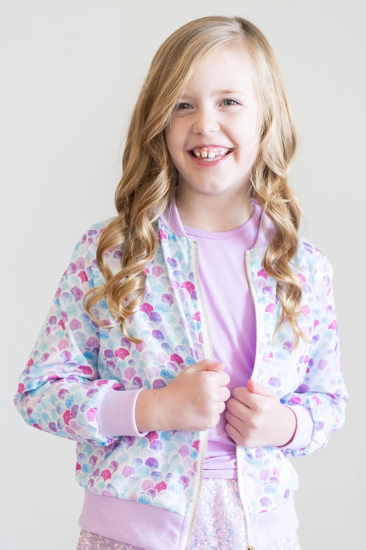 Mila & Rose ® Mermaid Scales Satin Jacket - 