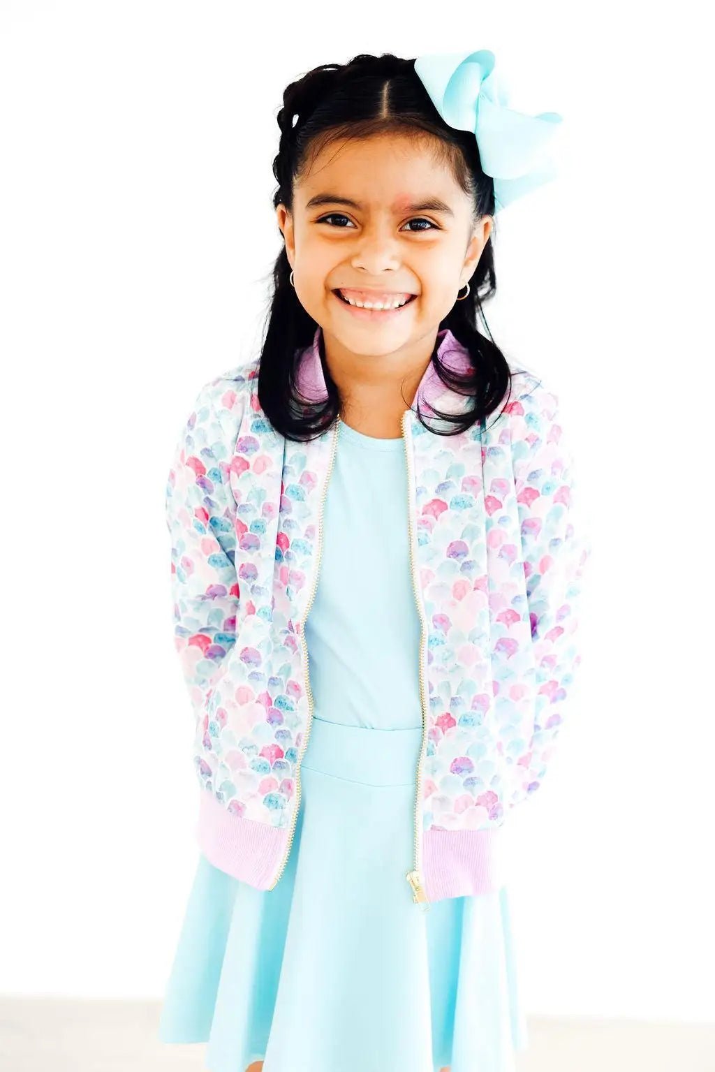Mila & Rose ® Mermaid Scales Satin Jacket - 