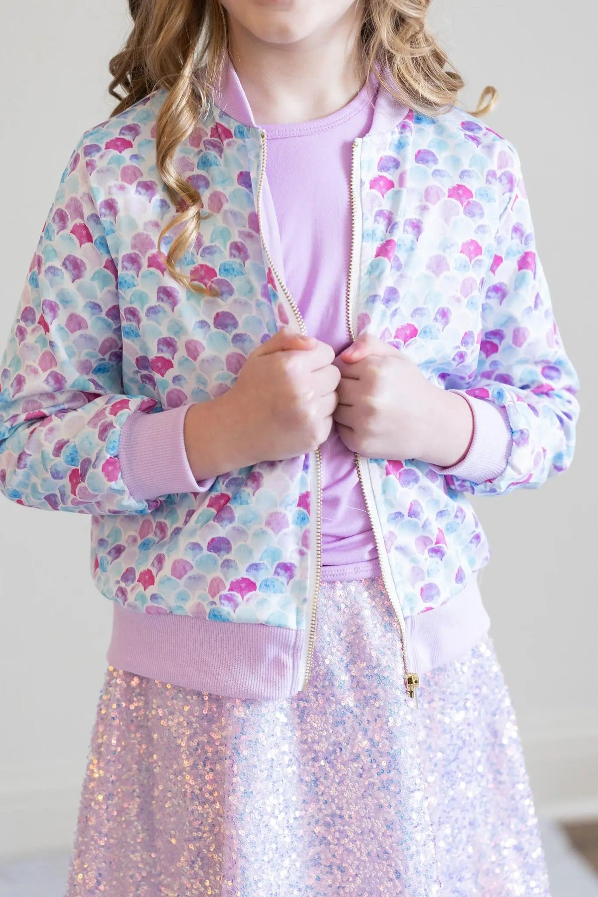 Mila & Rose ® Mermaid Scales Satin Jacket - 