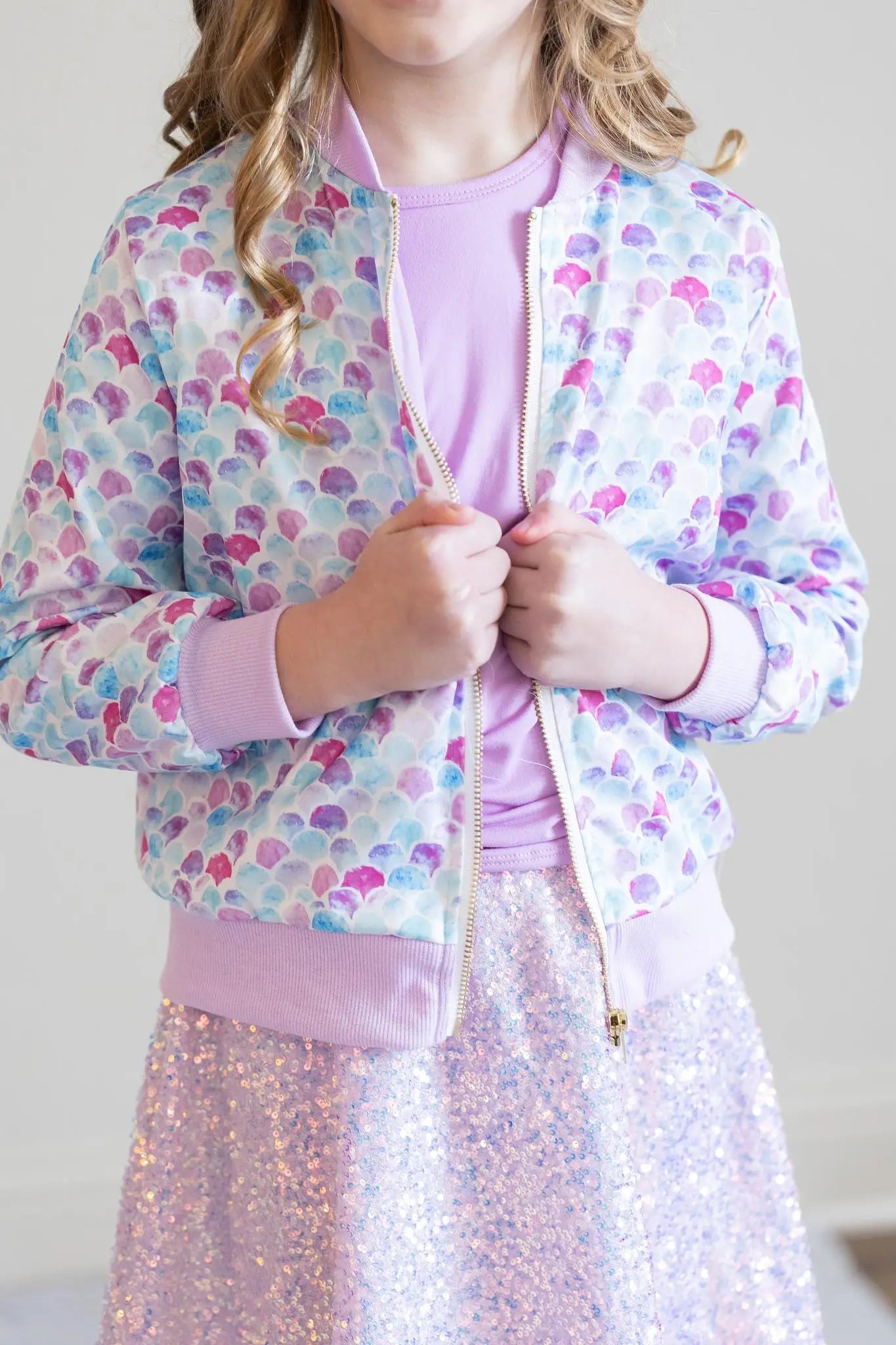Mila & Rose ® Mermaid Scales Satin Jacket - 