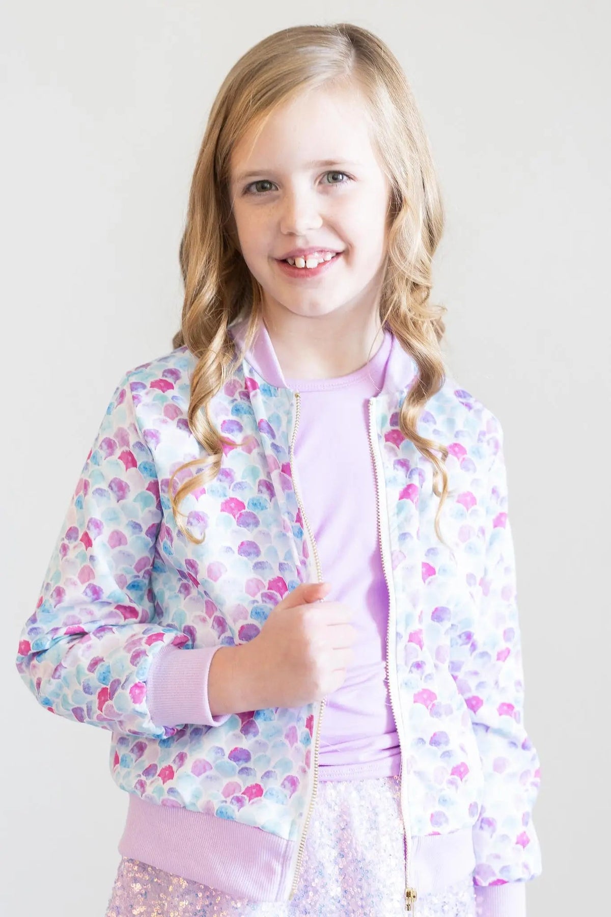 Mila & Rose ® Mermaid Scales Satin Jacket - 
