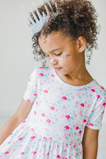 Mila & Rose ® Mermaid Scales S/S Pocket Twirl Dress - 