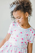 Mila & Rose ® Mermaid Scales S/S Pocket Twirl Dress - 