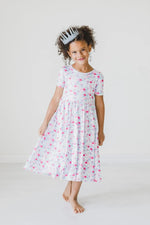 Mila & Rose ® Mermaid Scales S/S Pocket Twirl Dress - 