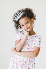 Mila & Rose ® Mermaid Scales S/S Pocket Twirl Dress - 