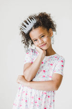 Mila & Rose ® Mermaid Scales S/S Pocket Twirl Dress - 