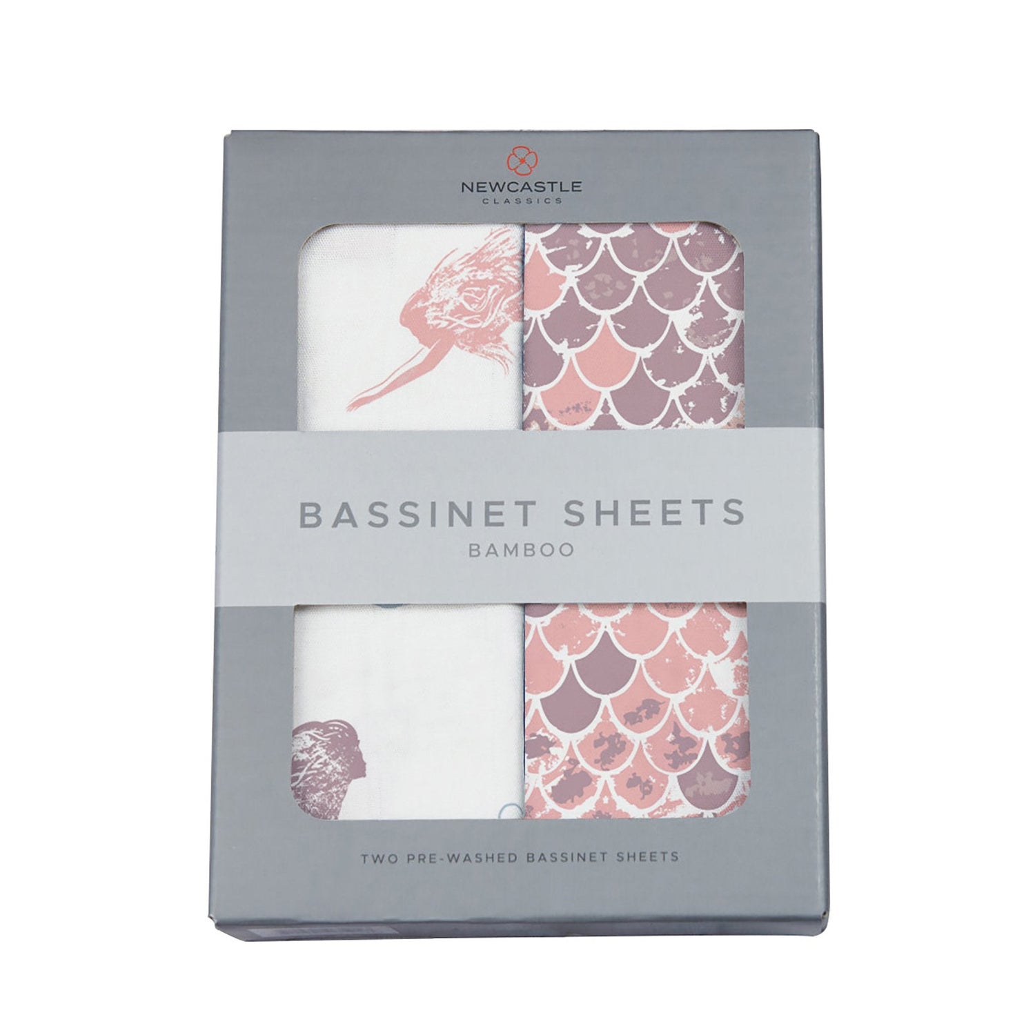 Newcastle Classics Mermaids and Scales Bamboo Changing Pad Cover/Bassinet SheetsEveretts Place