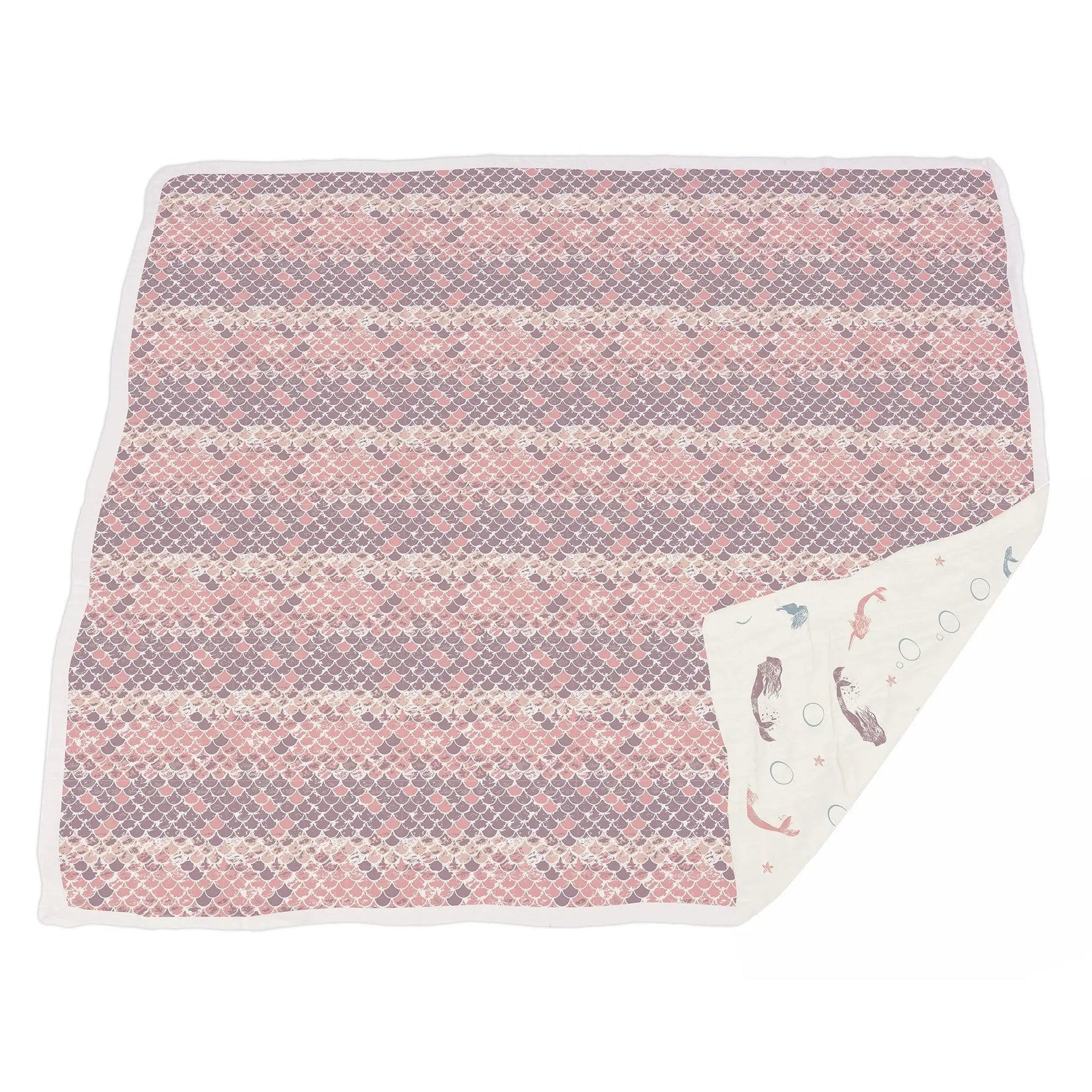 Newcastle Classics Mermaids and Scales Bamboo Muslin Newcastle Blanket - 