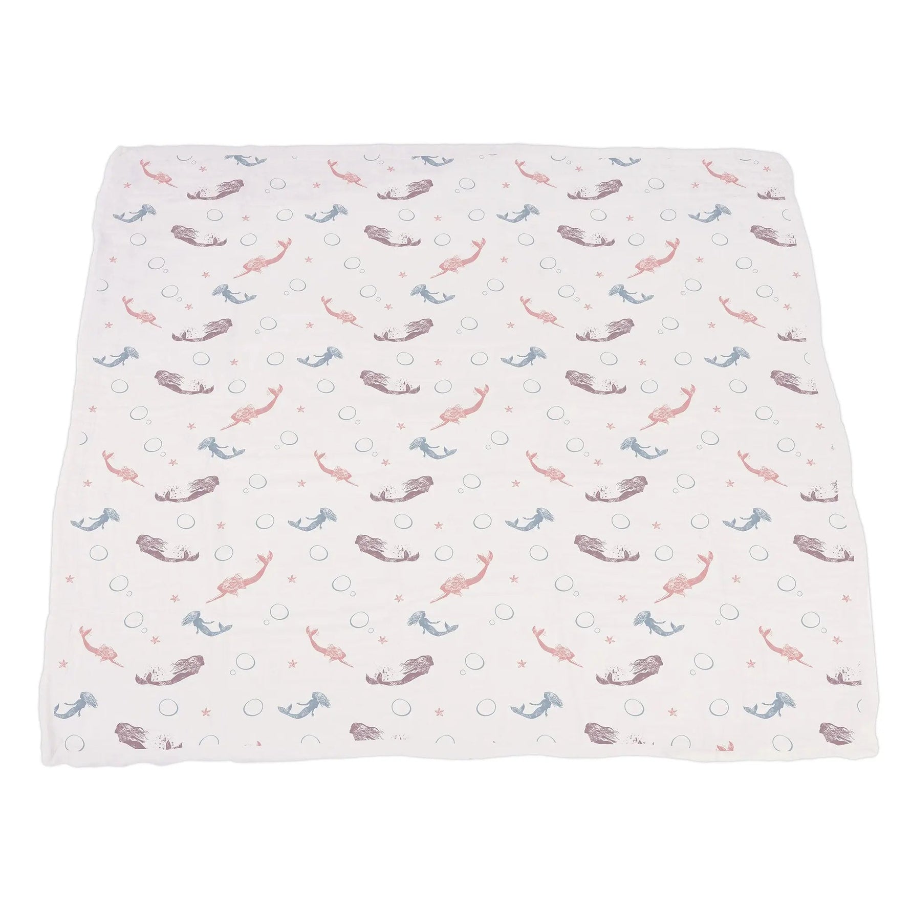 Newcastle Classics Mermaids and Scales Bamboo Muslin Newcastle Blanket - 