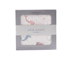 Newcastle Classics Mermaids Bamboo Muslin Crib Sheet Soft Breathable Comfort for Infants - Furniture > Baby & Toddler Furniture > Crib & Toddler Bed Accessories Bamboo Crib Sheet
