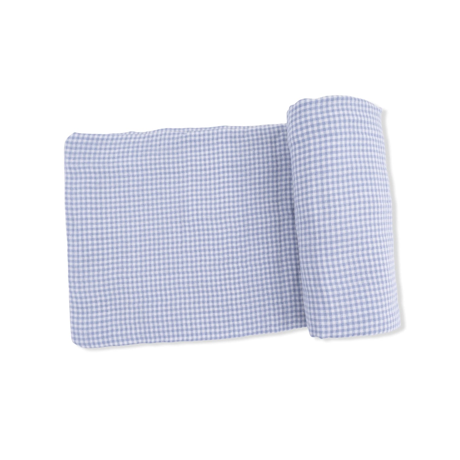 Angel Dear Micro Gingham Blue Blizzard - Swaddle Blanket - 