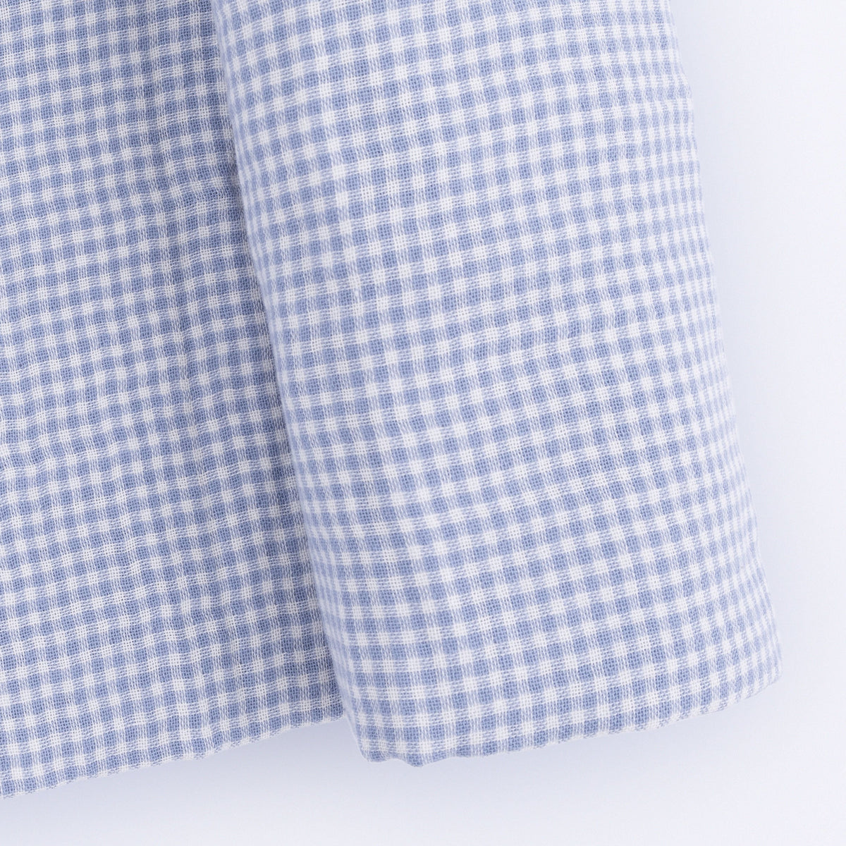 Angel Dear Micro Gingham Blue Blizzard - Swaddle Blanket - 