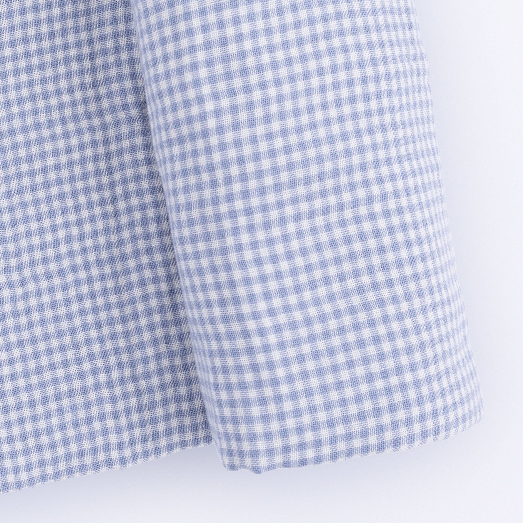Angel Dear Micro Gingham Blue Blizzard - Swaddle Blanket - 
