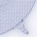 Angel Dear Micro Gingham Blue Blizzard - Wide Brim Sun Hat - 