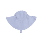 Angel Dear Micro Gingham Blue Blizzard - Wide Brim Sun Hat - 