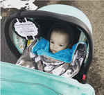 Three Little Tots Micro Preemie No Touching Car Seat Sign Tag - 