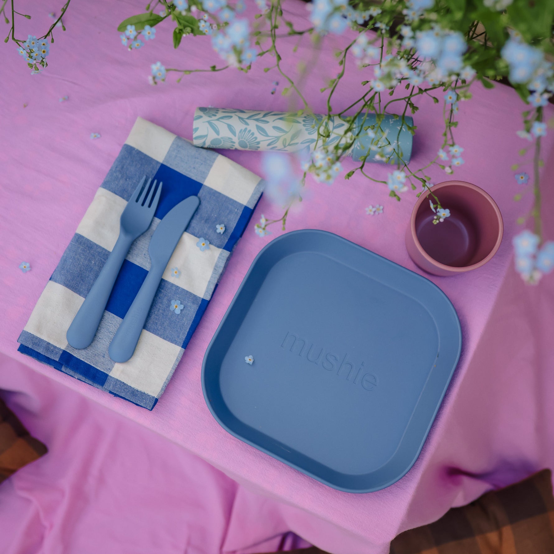 Durable Plastic Dinnerware Cups for Toddlers by Mushie