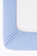 Little Mae & Co Midnight Blue Gingham Crib SheetEveretts Place