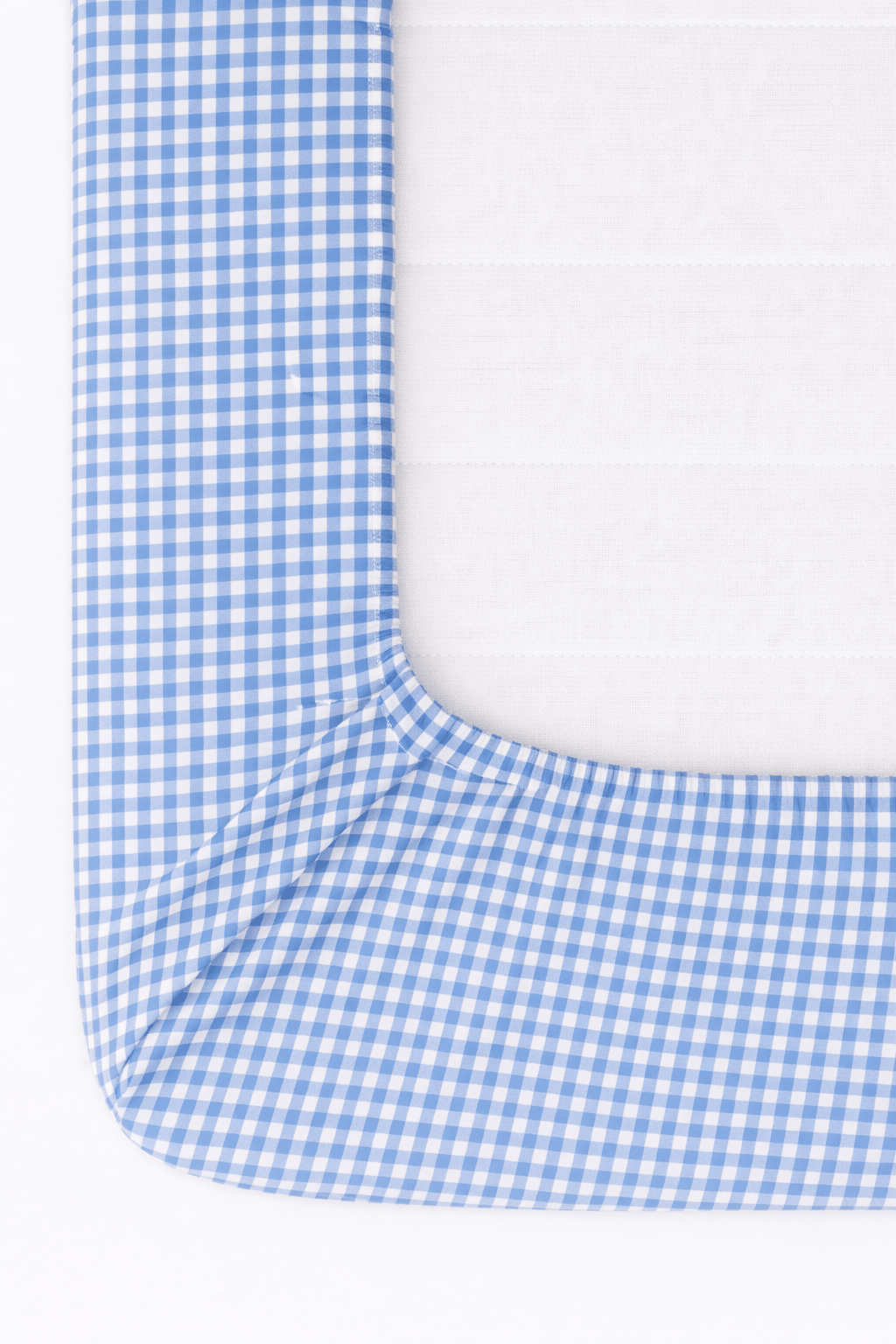 Little Mae & Co Midnight Blue Gingham Crib SheetEveretts Place