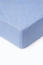 Little Mae & Co Midnight Blue Gingham Crib SheetEveretts Place