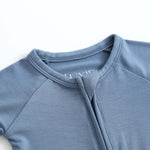 Luxie Charm Midnight Blue Zippered Baby Romper - Everetts Place Boutique - 