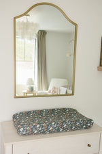 Mebie Baby Midnight Floral Muslin Changing Pad Cover - 