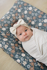 Mebie Baby Midnight Floral Muslin Changing Pad Cover - 
