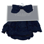 Newcastle Classics Midnight Moon Bamboo Bloomer and Headband Set for Newborn Infants - Apparel & Accessories > Clothing > Baby & Toddler Clothing > Baby & Toddler Sleepwear Bloomer/Headband Sets