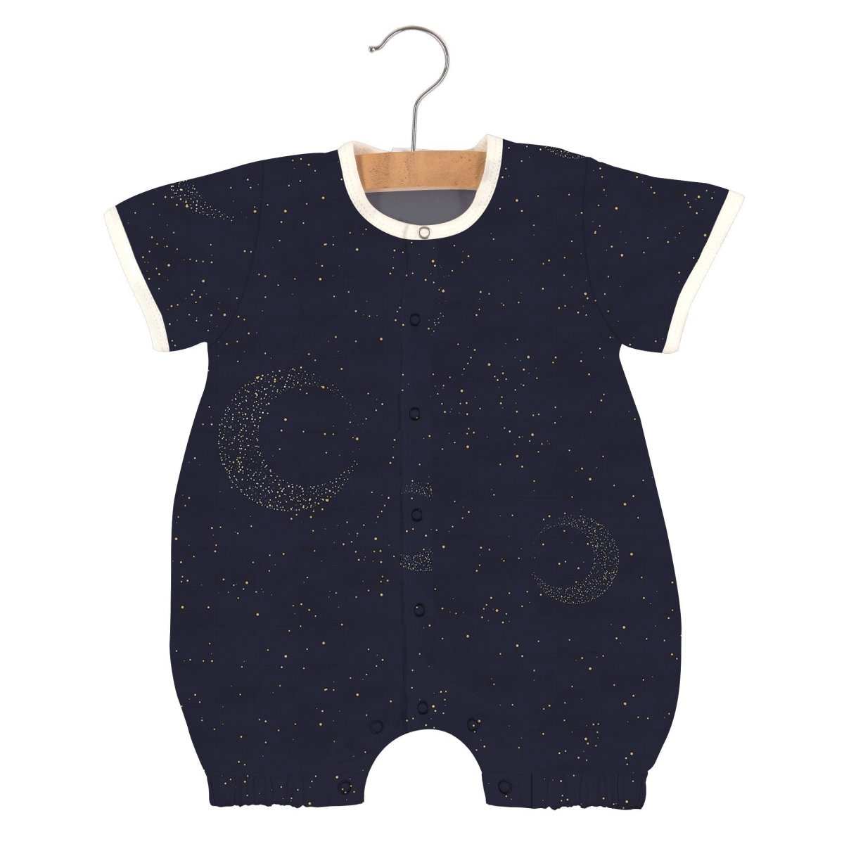 Newcastle Classics Midnight Moon Bamboo Mini Romper with Breathable Fabric for Babies - 
