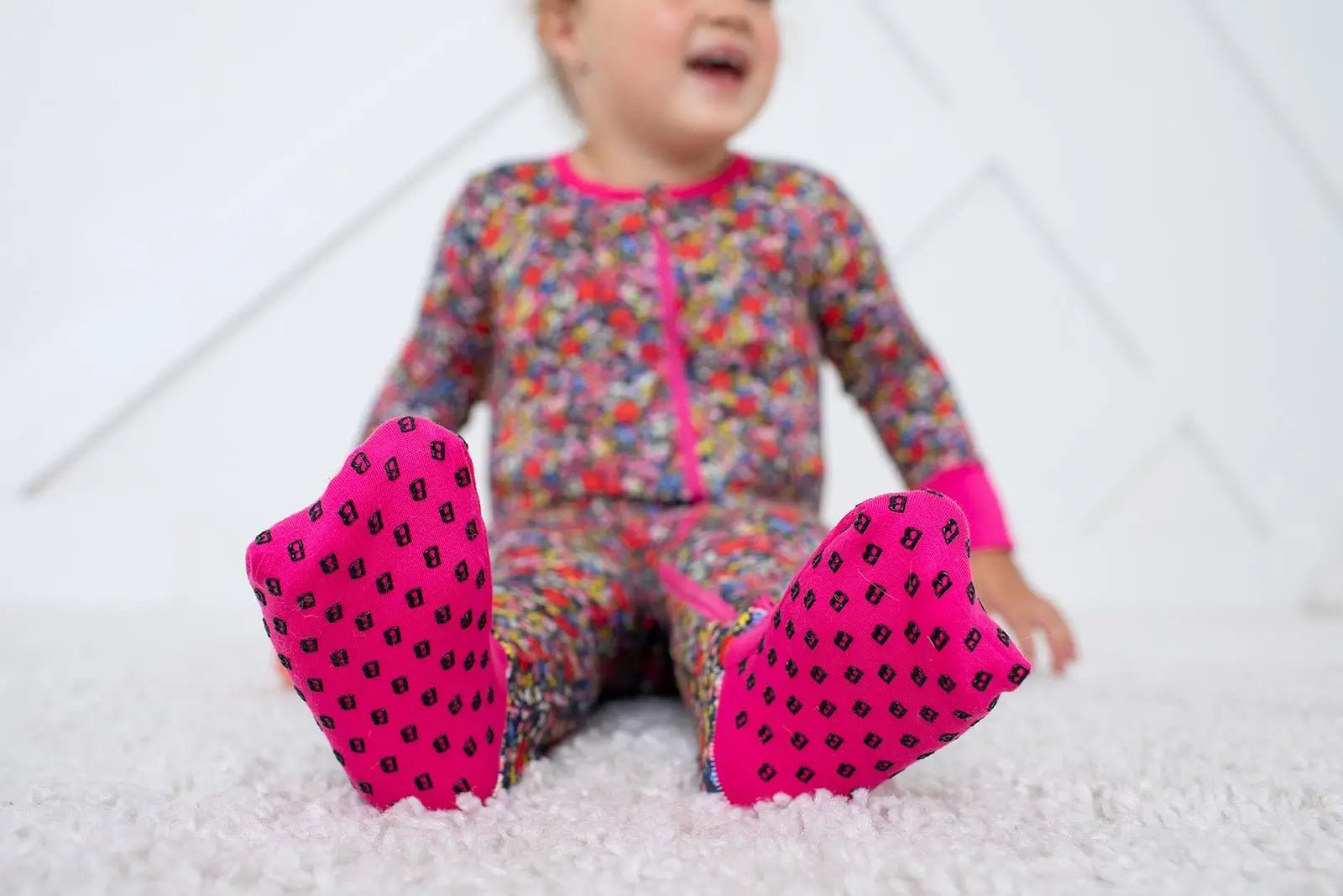 Bestaroo Midnight Petals Bamboo Viscose Baby Coverall With Two Way Zipper Cozy Sleepwear - 