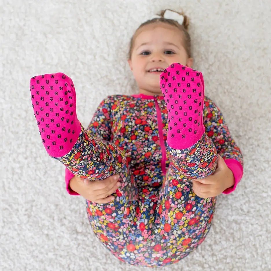 Bestaroo Midnight Petals Bamboo Viscose Baby Coverall With Two Way Zipper Cozy Sleepwear - 