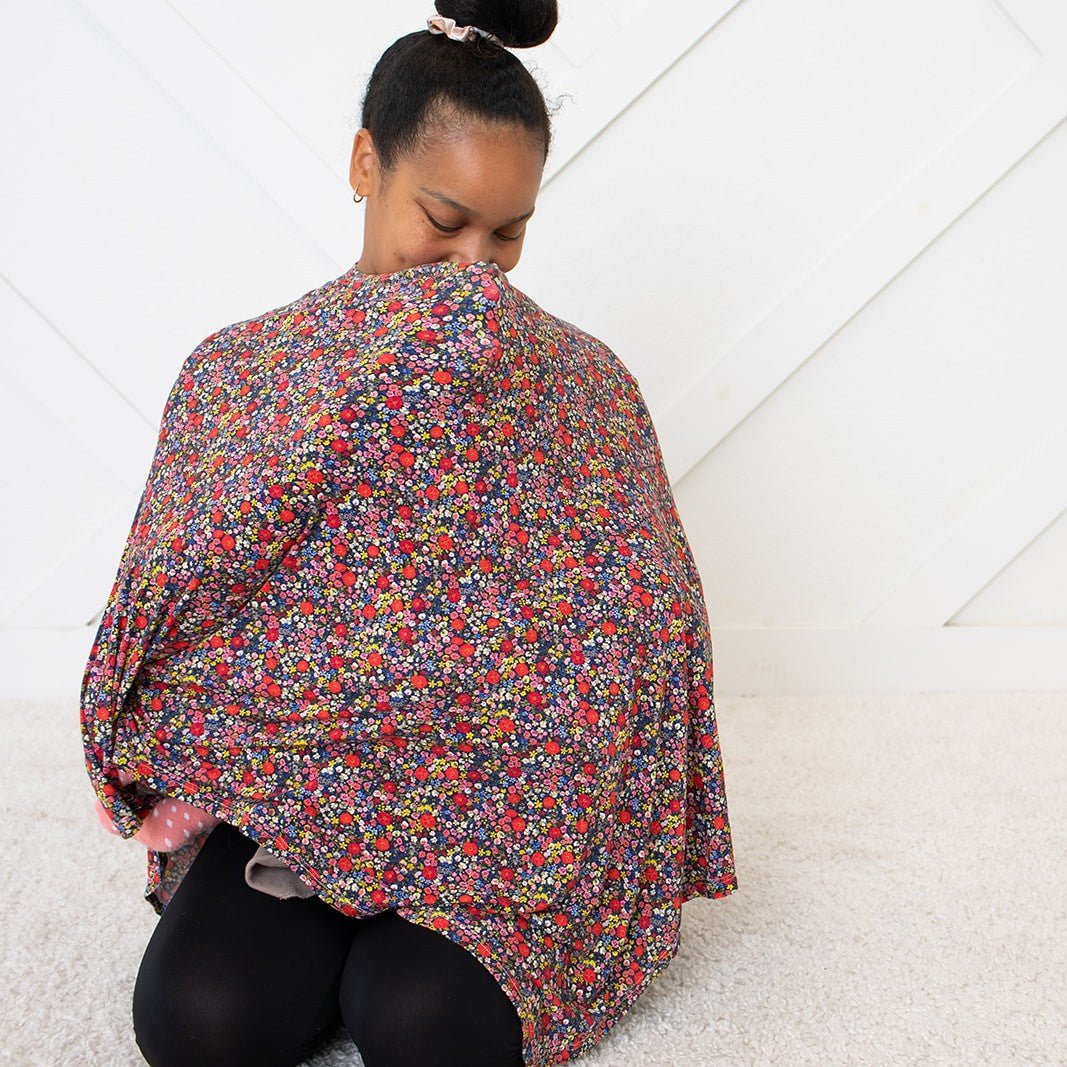 Midnight Petals Nursing Cover by Bestaroo