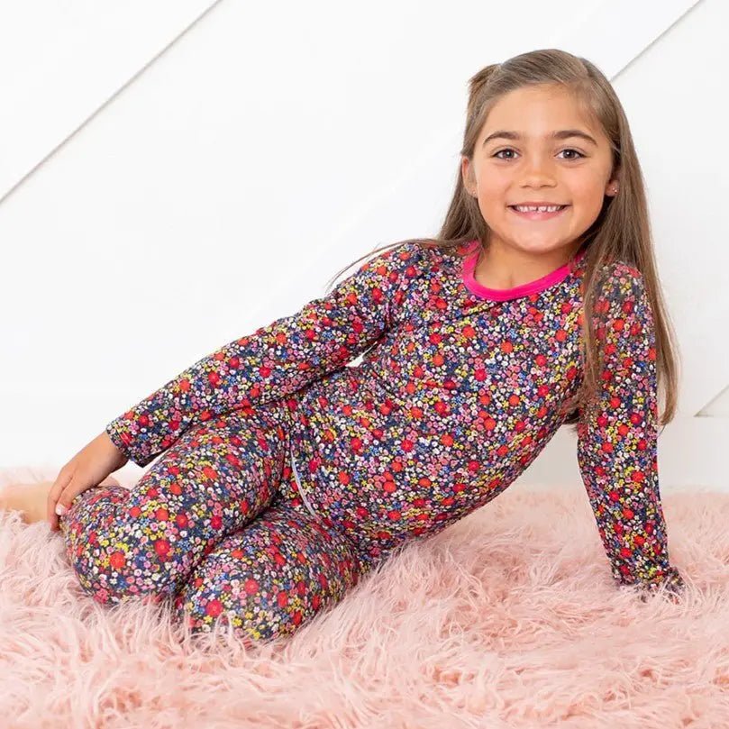 Midnight Petals Pajama - Sleeve, Textile, Baby & Toddler Clothing, Pink, Child | Everetts Place