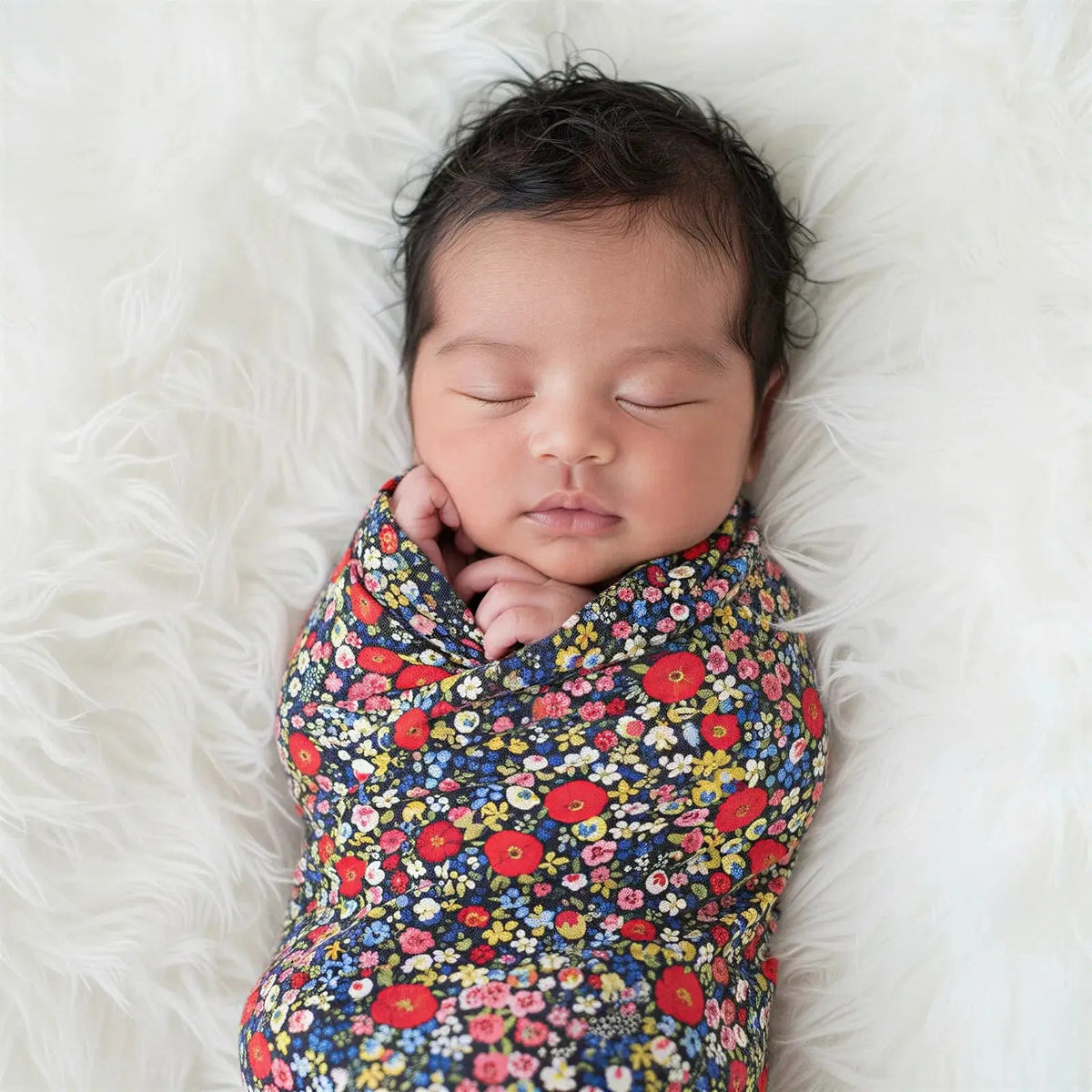 Midnight Petals Swaddle - Cheek, Baby & Toddler Clothing, Skin, Child, Textile | Everetts Place