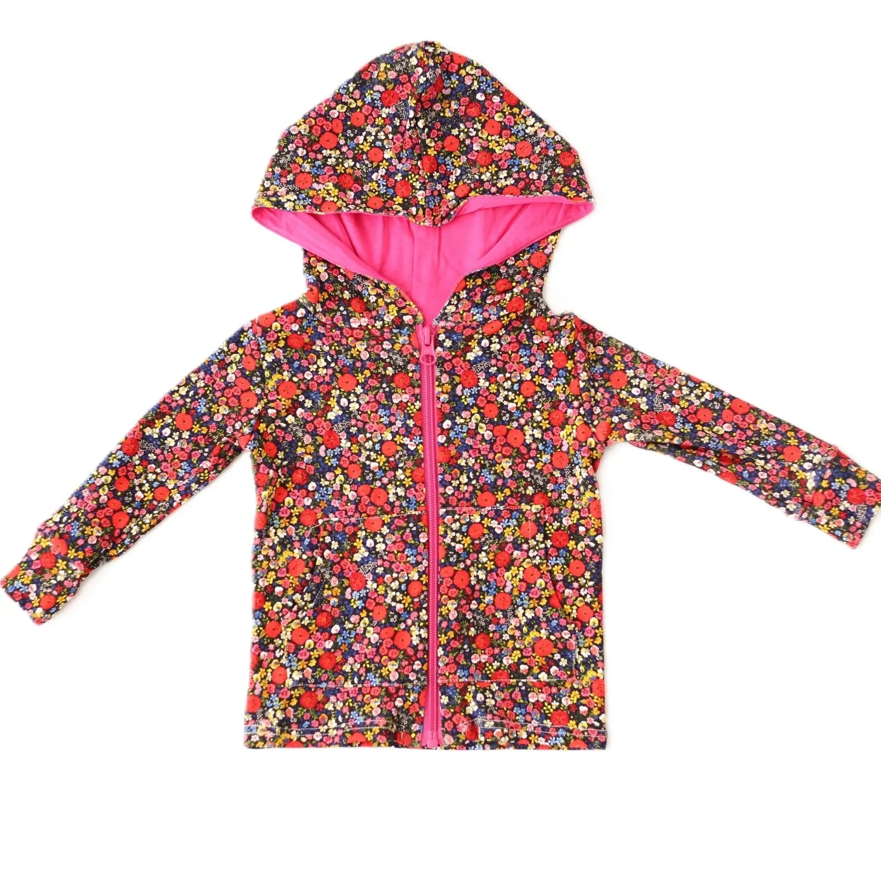 Bestaroo Midnight Petals Zipper Hoodie - 