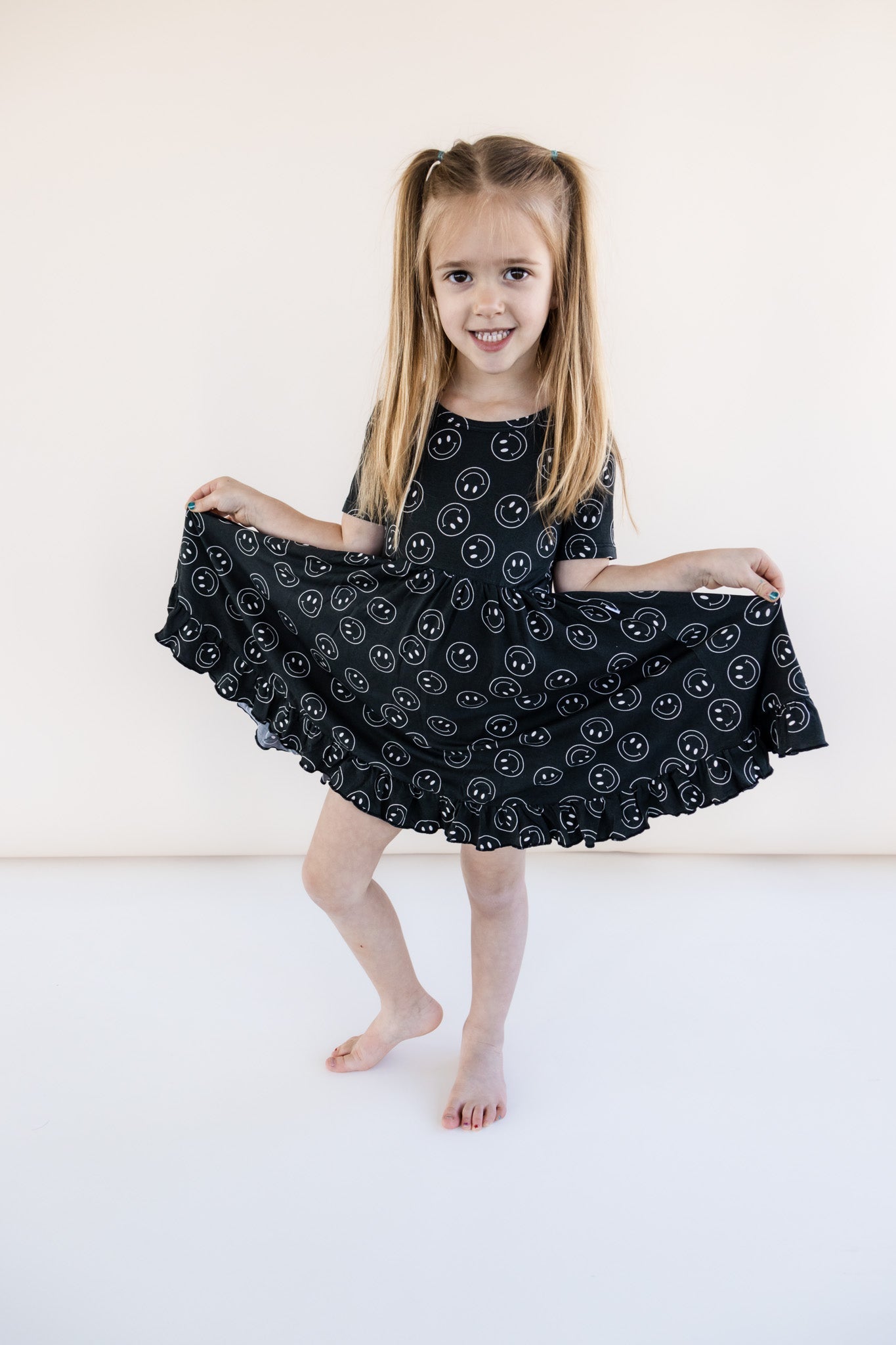 DREAM BIG LITTLE CO MIDNIGHT SMILES DREAM RUFFLE DRESSEveretts Place