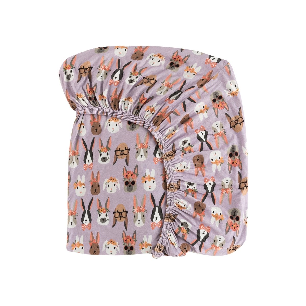 Dreamlet Midsummer Bunnies Bamboo Fitted Crib Sheet Dreamlet - Everetts Place Boutique - 