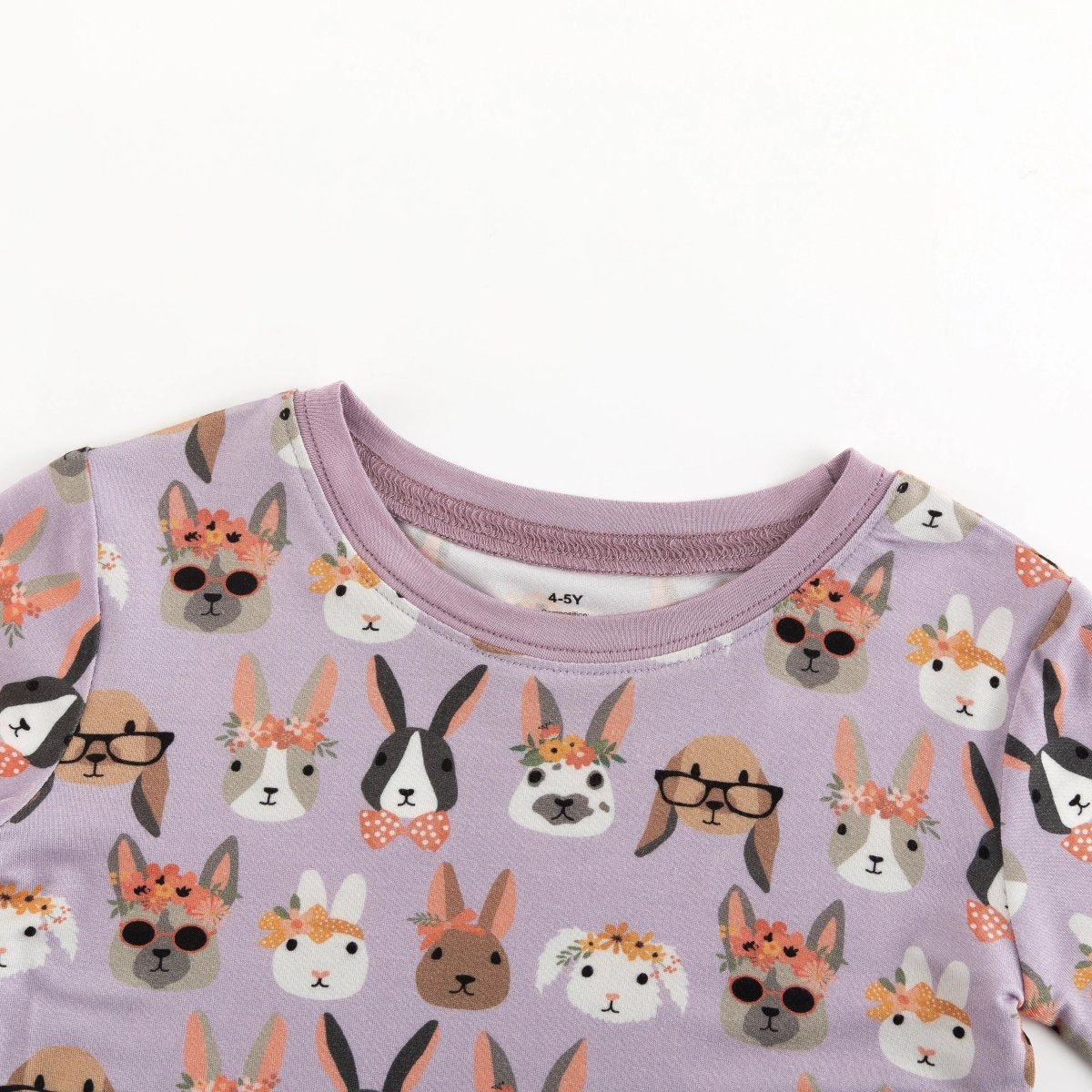 Dreamlet Midsummer Bunnies Long Sleeve Pajamas Two Piece Set - Everetts Place Boutique - 