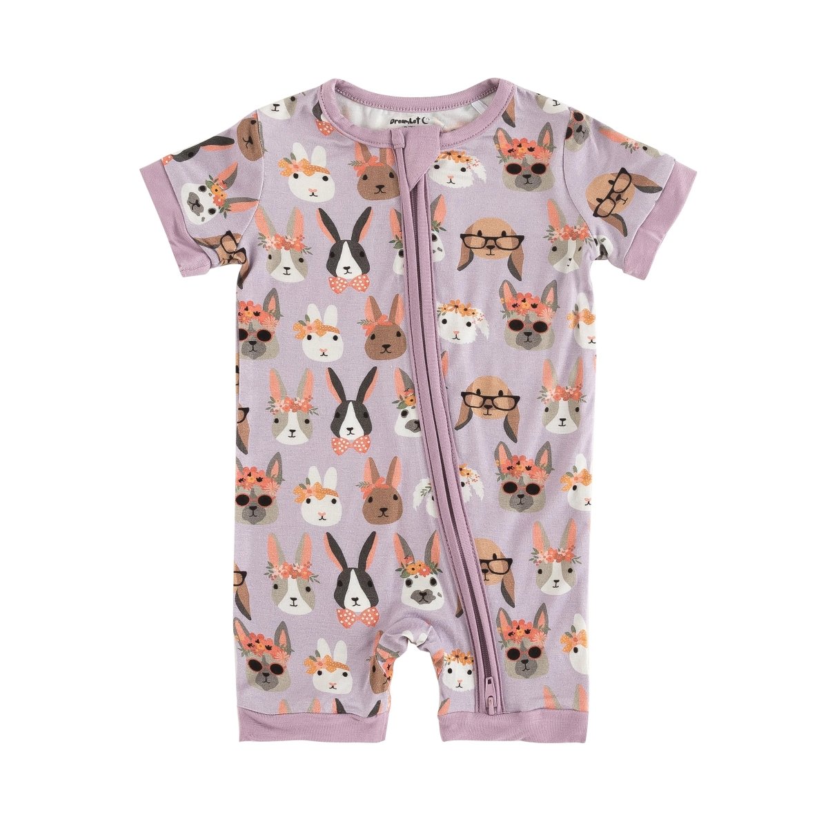 Dreamlet Midsummer Bunnies Romper Dreamlet Bamboo Comfort Fit - Everetts Place Boutique - 