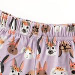 Dreamlet Midsummer Bunnies Womens Bamboo Short Sleeve Pajama Set - Everetts Place Boutique - 