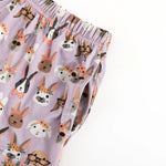 Dreamlet Midsummer Bunnies Womens Bamboo Short Sleeve Pajama Set - Everetts Place Boutique - 