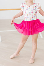 Mila & Rose ® Mila And Rose Ballerina Bows Short Sleeve Twirl Leotard - 
