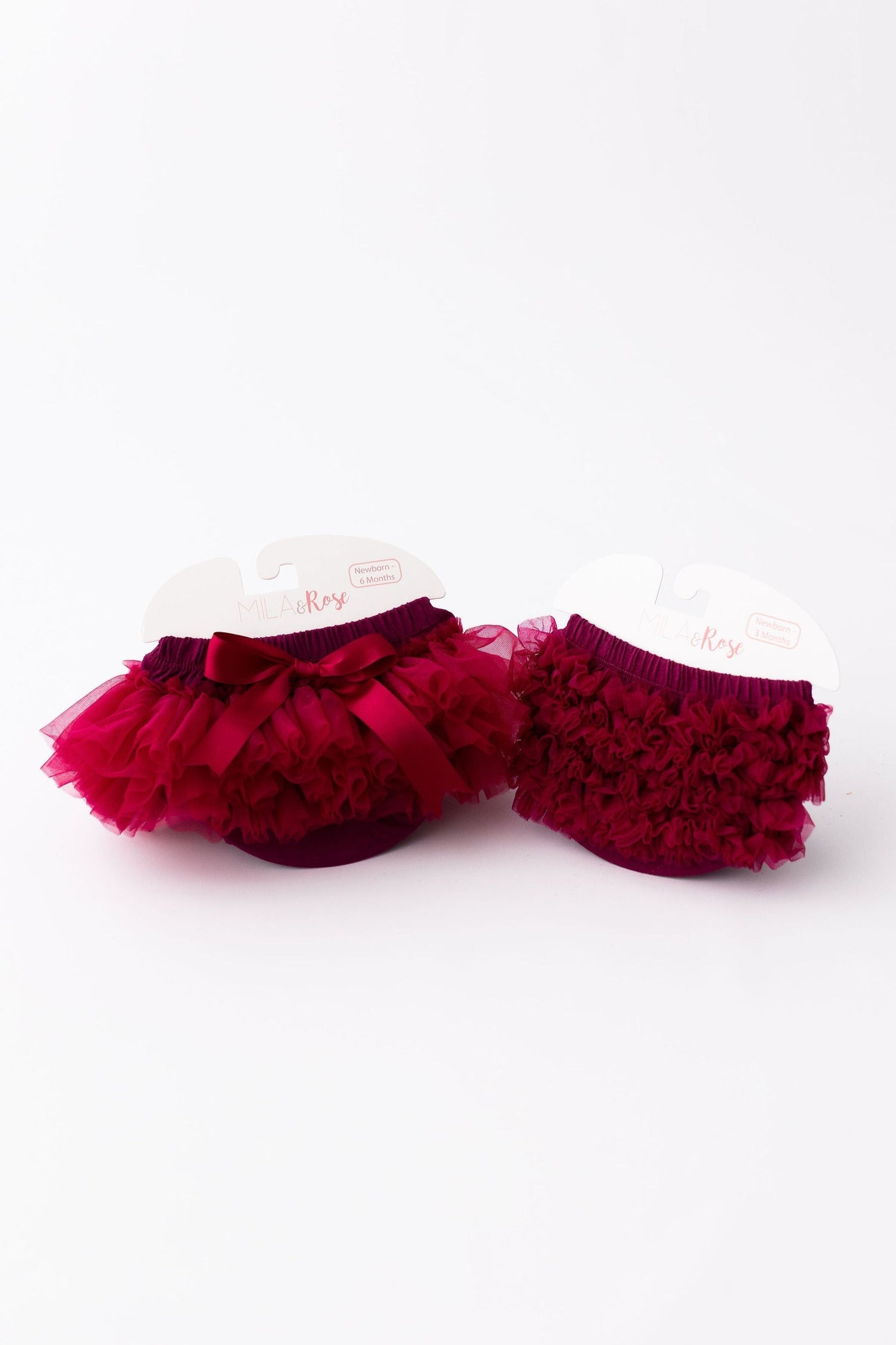 Mila & Rose ® Mila And Rose Bloomer With Maroon Back Ruffle For Newborn Photos Everetts Place