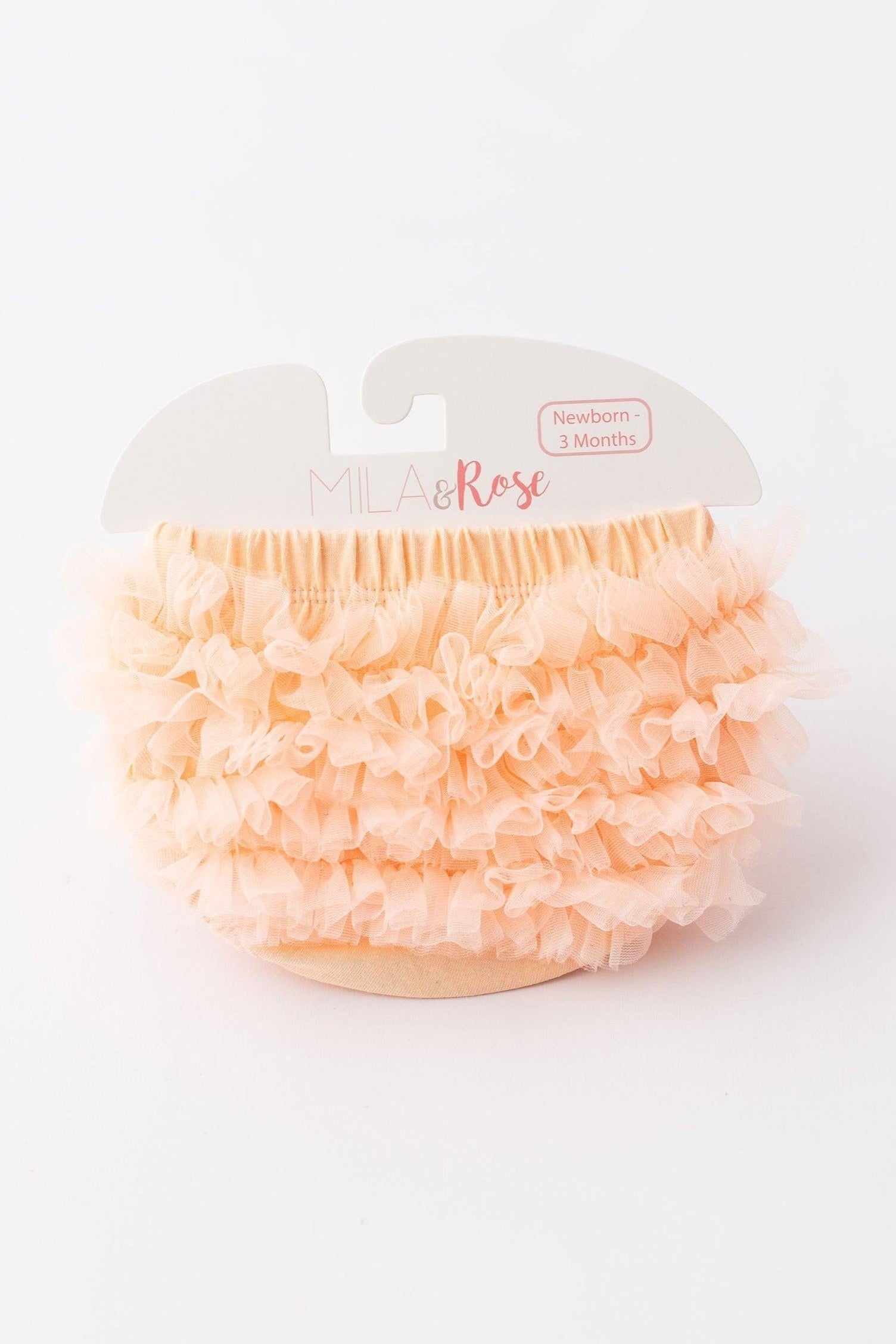 Mila & Rose ® Mila And Rose Bloomer With Peach Back Ruffle For Newborn Photos Everetts Place