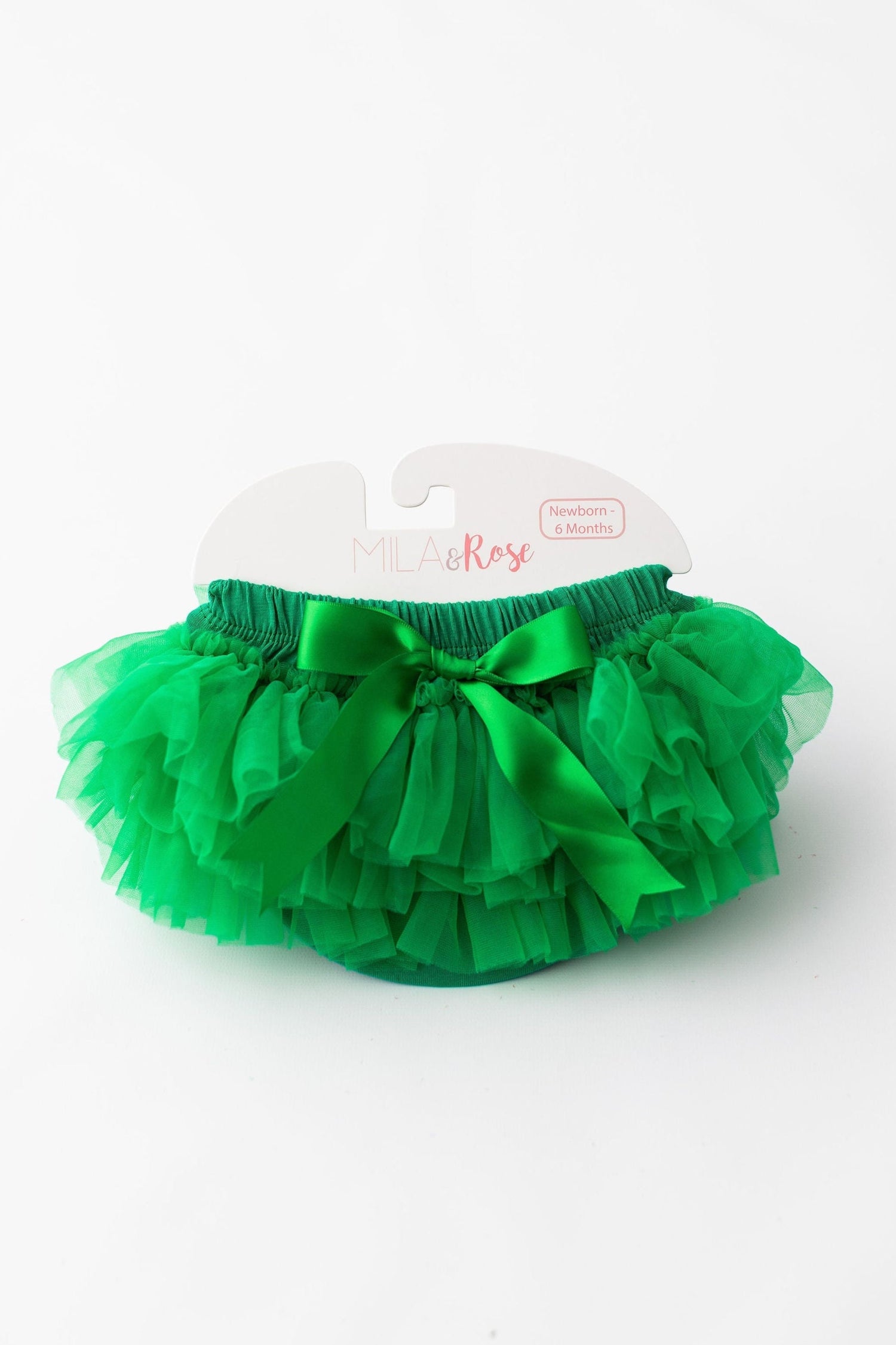 Mila & Rose ® Mila and Rose Kelly Green Tutu Bloomer with Front and Back Ruffles for Newborns Everetts Place
