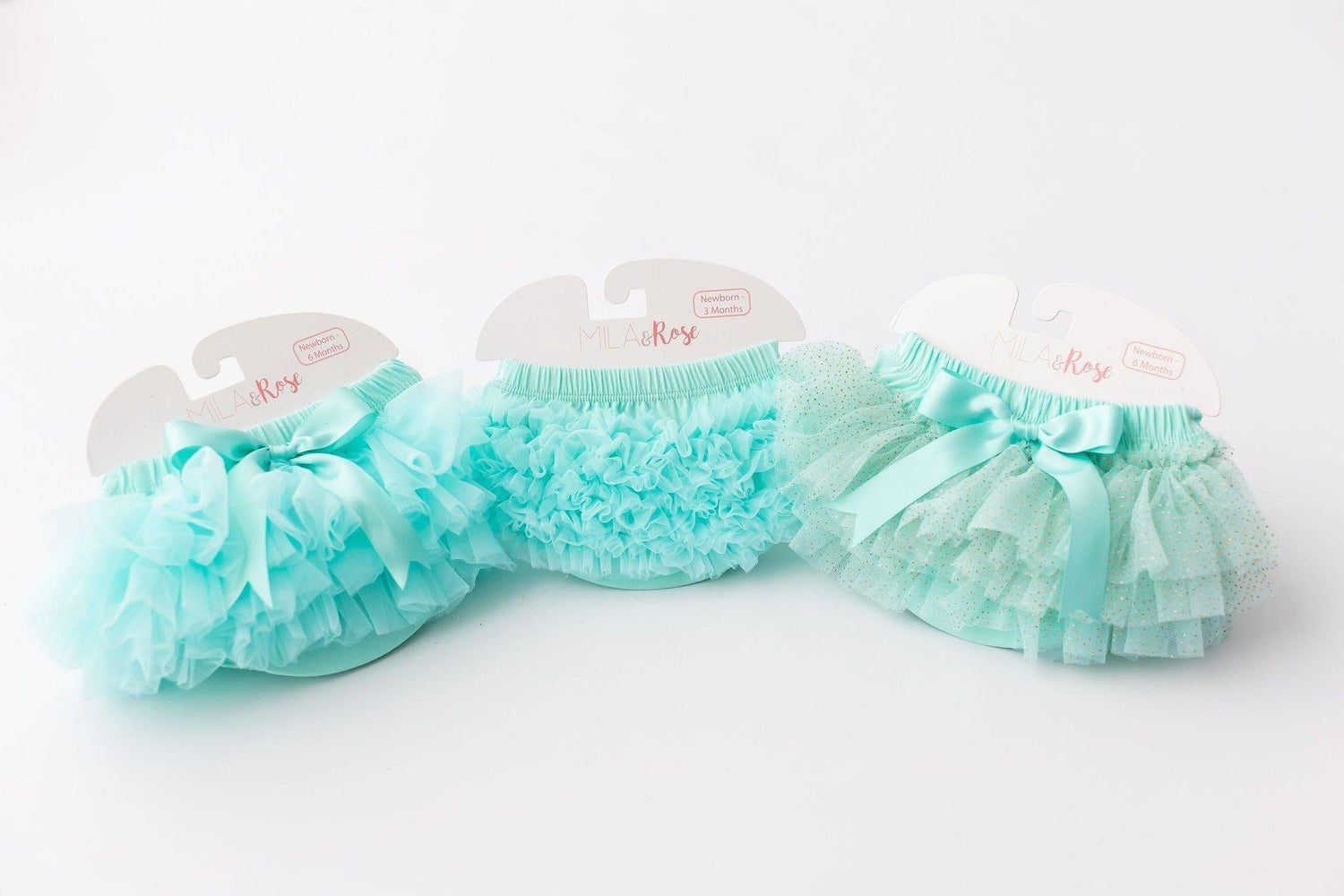 Mila & Rose ® Mila And Rose Mint Ruffle Tutu Bloomer With Front And Back Ruffles For Newborns Everetts Place