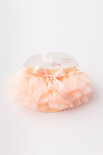 Mila & Rose ® Mila and Rose Peach Tutu Bloomer Front and Back Ruffles for Newborn Photos Everetts Place